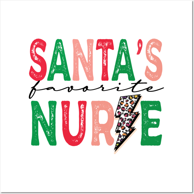 Santa's Favorite Nurse Wall Art by DigitalCreativeArt